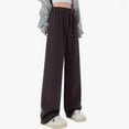 thumbnail image 1 of Kids Sweatpants Casual Girls Wide Leg Pants Kids Grey Sweatpants Baggy Sweatpants Preppy Summer Clothes For Girls 12-13 Years, 1 of 3