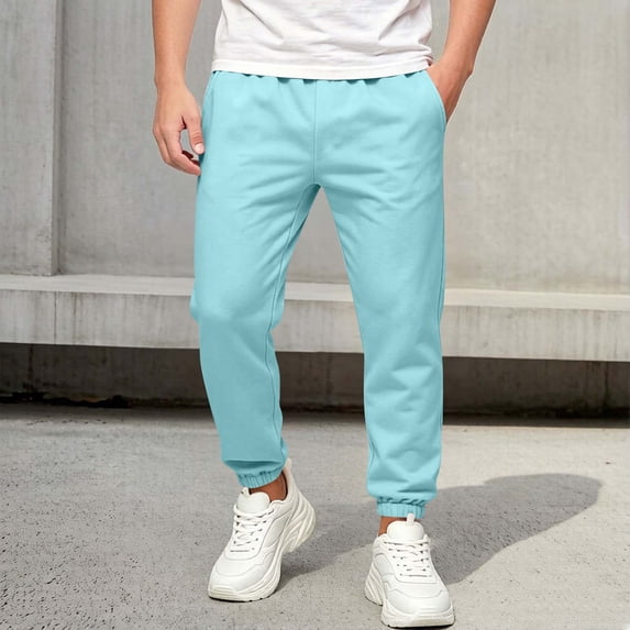 Kids Sweatpants Casual Loose Fleece Lined Joggers Pants Boys Girls Drawstring Elastic Waist Solid Color Lounge Workout Pants 5-14 Years