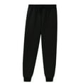 thumbnail image 1 of Kids Sweatpants Drawstring Jogger Sweatpants With Pockets Boys Solid Pants Black Pants For Kids Boys Joggers Size 4-5 Years, 1 of 5