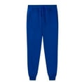 thumbnail image 1 of Kids Sweatpants Drawstring Jogger Sweatpants With Pockets Boys Solid Pants Blue Pants For Girls Kids Spring Fall Sweatpants 10-11 Years, 1 of 5