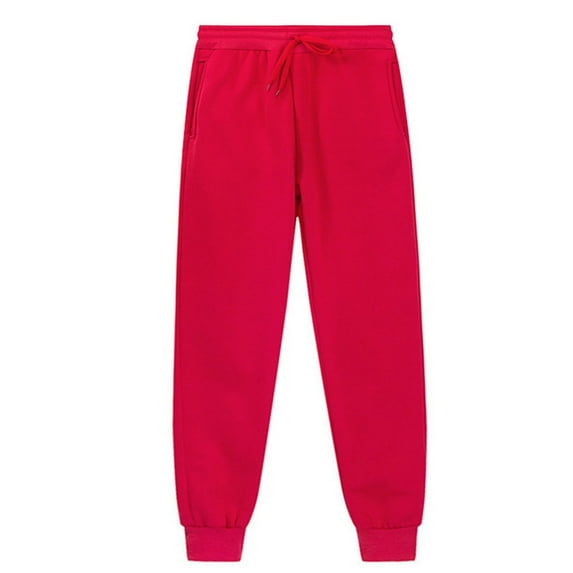 Kids Sweatpants Drawstring Pants With Pockets Boys Solid Pants Red Sweat Pants Kids Kids Spring Fall Sweatpants 4-5 Years