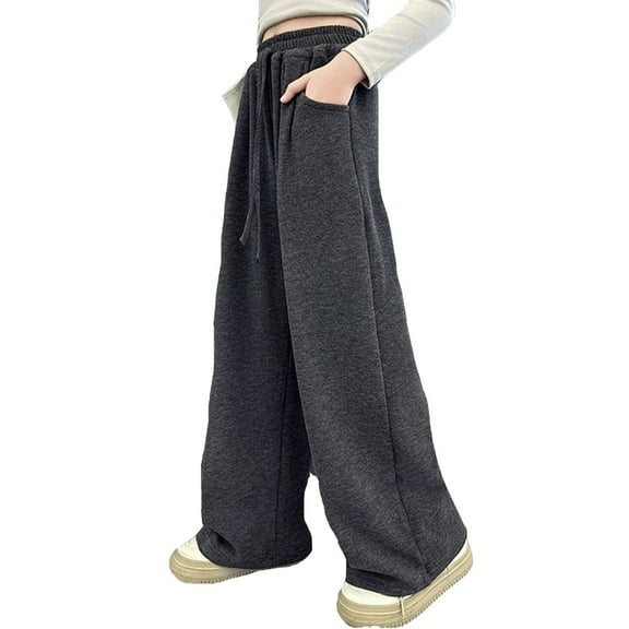 Kids Toddler Sweatpants Oversized Straight Leg Sweatpants Girls Black Sweatpants Baggy Sweatpants Girls Size 6-7 Clothes