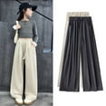 thumbnail image 1 of Kids Sweatpants Girls Straight Wide Leg Sweatpants Beige Joggers For Girls Baggy Sweatpants Girl Pants Size 8-9 Years, 1 of 8