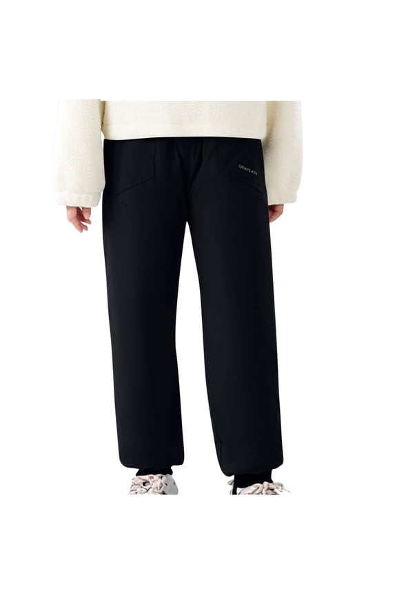 Kids Sweatpants Winter Outdoor Fleece Ski Pants Casual Althetic Basic Snow Trousers Teen Clothes Size 5-15