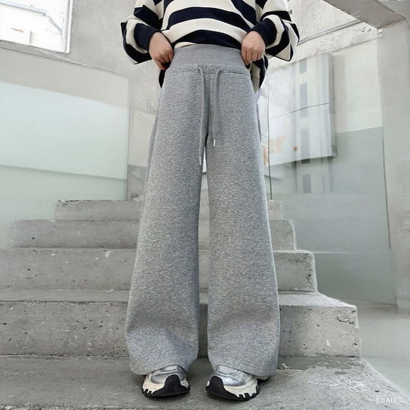 Girl Sweatpants Elastic Waist Jogger Baggy with Pockets Girls Solid Pants Girlss Athletic Pants Sweatpants for Girlss 5-6 Years