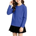 thumbnail image 1 of Kids' Sweatshirt Crewneck Long Sleeve Casual Pullover Basic Comfortable Classic Solid Color Preppy Fall Top, 1 of 5