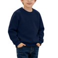 thumbnail image 1 of Kids' Sweatshirt Crewneck Set-in Sleeve Long Sleeve Casual Pullover Basic Comfortable Solid Color Fall Top, 1 of 7