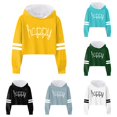 thumbnail image 1 of Kids Sweatshirt Girl Long Sleeve Crew Neck Sweater Casual Yellow Fall Clothes Girl Outfits Size 4-5 Years, 1 of 3
