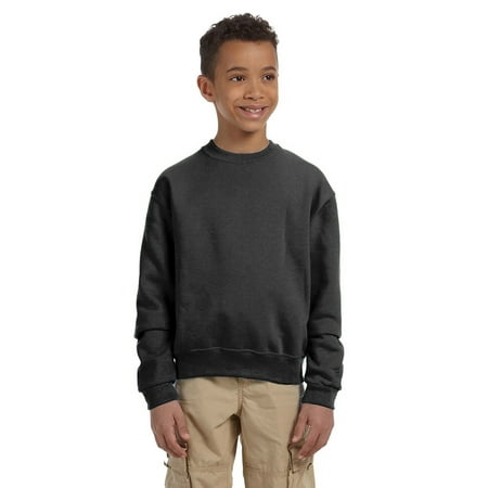 Kids Sweatshirt School Uniform Black Youth Sweatshirts for Boys Teen Girls Sweatshirt Plain Casual Pullover Sweater Size 6-8 10-12 14-16 18-20 - S M L XL - Age 6 to 20 Years Old