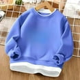 thumbnail image 1 of Kids Sweatshirt Soft Fleece Lined Crewneck Pullover Long Sleeve Top for Boys and Girls Fall Winter Casual Wear 2-13 Years, 1 of 3