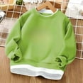 thumbnail image 1 of Kids Sweatshirt Soft Fleece Lined Crewneck Pullover Long Sleeve Top for Boys and Girls Fall Winter Casual Wear 2-13 Years, 1 of 3