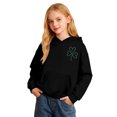 thumbnail image 1 of Kids Sweatshirt St. Patrick'S Day Girls Long Sleeve Hooded Sweatshirt Shamrock Print Pocket Pullover Soft Casual Wear Black 9 Years-10 Years, 1 of 4