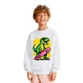 thumbnail image 1 of Kids Sweatshirts Boys Graphic Printed Crewneck Sweatshirt Long Sleeve Soft Pullover Loose Fit Comfortable for Everyday Outdoor Wear Kids Hoodies White 3 Years-4 Years, 1 of 4