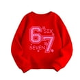 thumbnail image 1 of Kids Sweatshirts Girls Love Print 67 Meme Graphic Sweatshirt Casual Long Sleeve Sweatshirts Warm Fall Winter Clothes 4-5 Years Girl Clothes, 1 of 5
