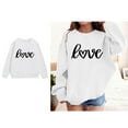 thumbnail image 1 of Kids Sweatshirts Girls Valentine Sweatshirt Long Sleeve Love Letter Print Sweatshirts Crew Neck Pullover Sweatshirt Girls 4-5 Years Clothes, 1 of 4