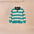 thumbnail image 1 of Kids Sweatshirts Soft Cotton Warm Crewneck Cartoon Stripes Long Sleeve Pullover Sweatshirts for Boys Or Girls, 1 of 4