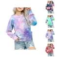 thumbnail image 1 of Kids Sweatshirts for Girls Boys Fall Winter Long Sleeve Crewneck Tie Dye Sweatshirt Children Pullover Tops, 1 of 1