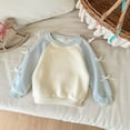 thumbnail image 1 of Kids Sweatshirts for Girls Long Sleeve Kids Blue Sweatshirt Crewneck Pullover Tops Warm Fall Winter Clothes Little Girl Clothes 7-8 Years, 1 of 8