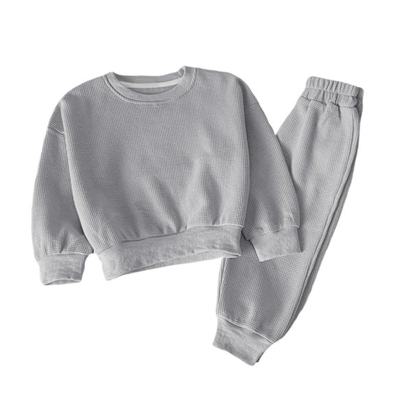 Kids Sweatsuit Boys Girls Long Sleeve Pullover Sweatshirts and Jogger Pants Athletic Clothing Sets Fall Outfits 1-11 Years