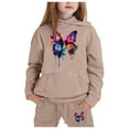 thumbnail image 1 of Kids Sweatsuit Child Toddler Boys Girls Long Sleeve Solid Warm Hoodie Pullover Tops Pants Kids Outfits Sweat Suit Kids Sweatshirts Coffee 12 Years-13 Years, 1 of 4