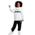 thumbnail image 1 of Kids Sweatsuit Set for Girls 2 Piece Long Sleeve Letter Print Hooded Sweatsuits Pullover Leggings Pants Fall Winter Clothes Teenage Girl Clothes7-8 Years Boys Girls Fashion, 1 of 3