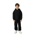 thumbnail image 1 of Kids Sweatsuit Set for Girls 2PC Long Sleeve Black Hooded Sweatsuits Pullover Sweatpants Warm Fall Winter Clothes Little Girls Clothes12-24 Months Boys Girls Fashion, 1 of 4