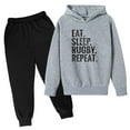 thumbnail image 1 of Kids Sweatsuit Set for Girls,2 Piece Long Sleeve Printed Soft Hoodie Jogger Set Warm Fall Winter Clothes 13-14 Years Girls Outfits, 1 of 3