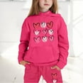 thumbnail image 1 of Kids Sweatsuit Sets 2 Piece Sweatshirt with Leggings Pants Solid Sweatshirt Long Sleeve Pullover Cute Printed Boys Sweatsuit for Girls Boys 10-11 Years, 1 of 5
