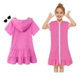 thumbnail image 1 of Kids Swim Cover Up Short Sleeve Ruffle Girls Beach Cover Up Quick Dry Girls Summer Dress 6-7 Years, 1 of 8