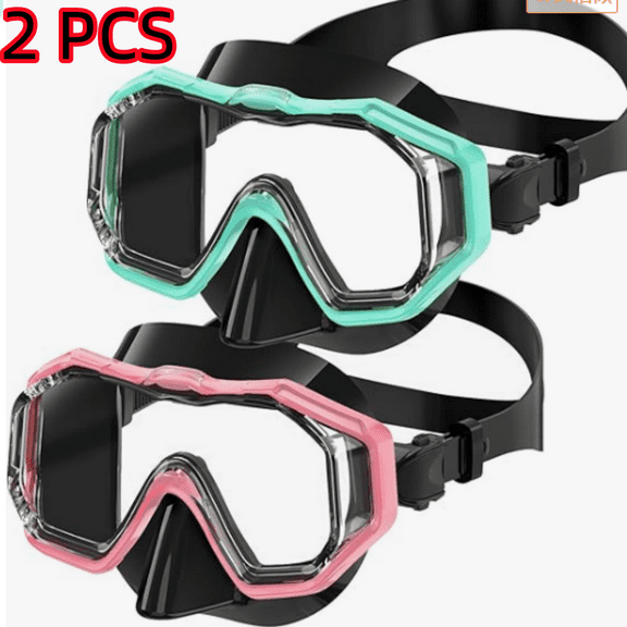 Kids Swim Goggles for Kids 4-16, Anti-Shattered Lens/Anti-Fog / 180° Panoramic View/Kids Swimming Goggles with Nose Cover