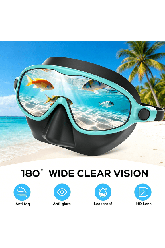 Kids Swim Goggles with Nose Cover for 3-12, 2 Pack Anti Fog/UV Swimming Goggles Mask for Boys Girls Toddler