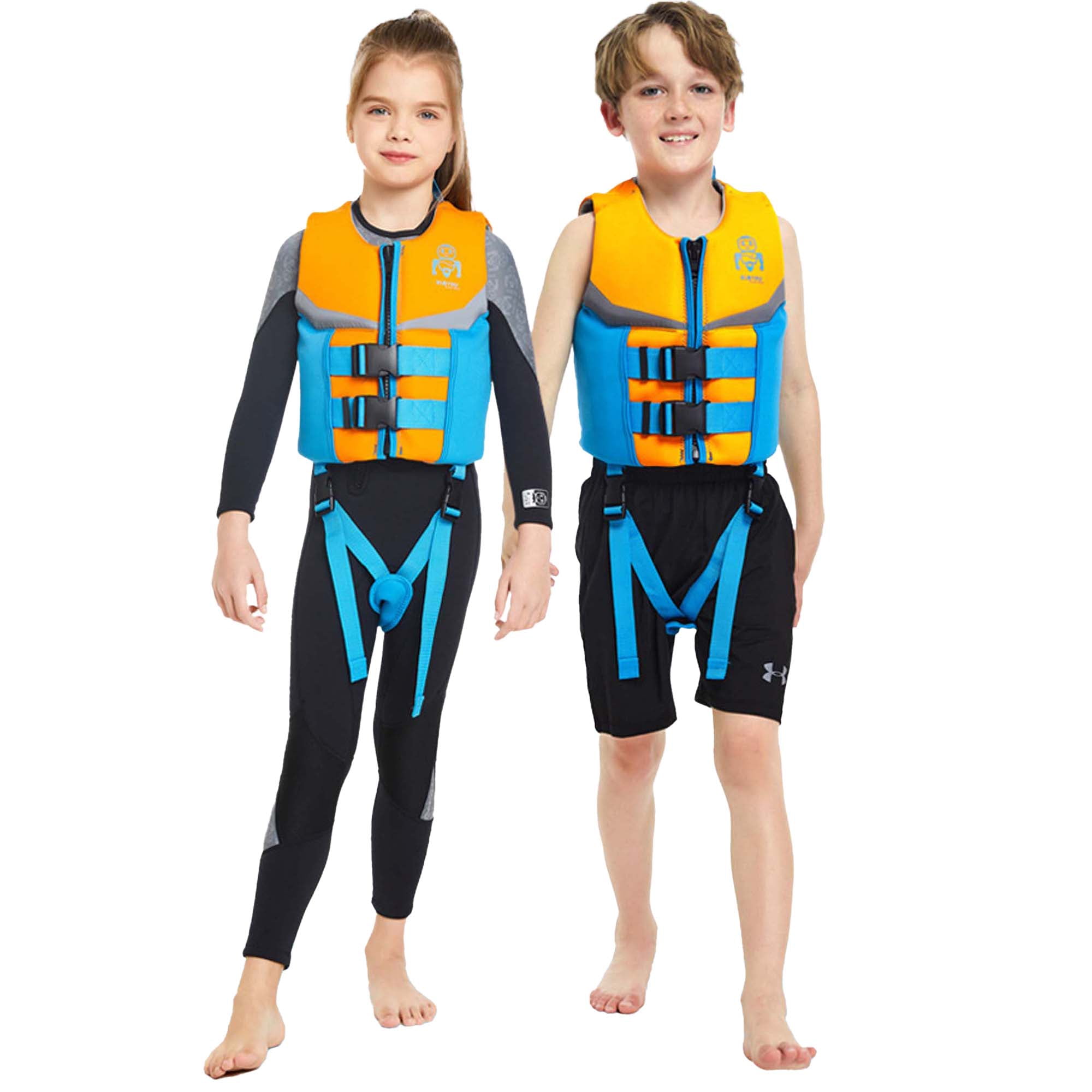 Kids Swim Vest Life Jacket Flotation Swimming Aid with Adjustable Safety Strap Children Life Vest