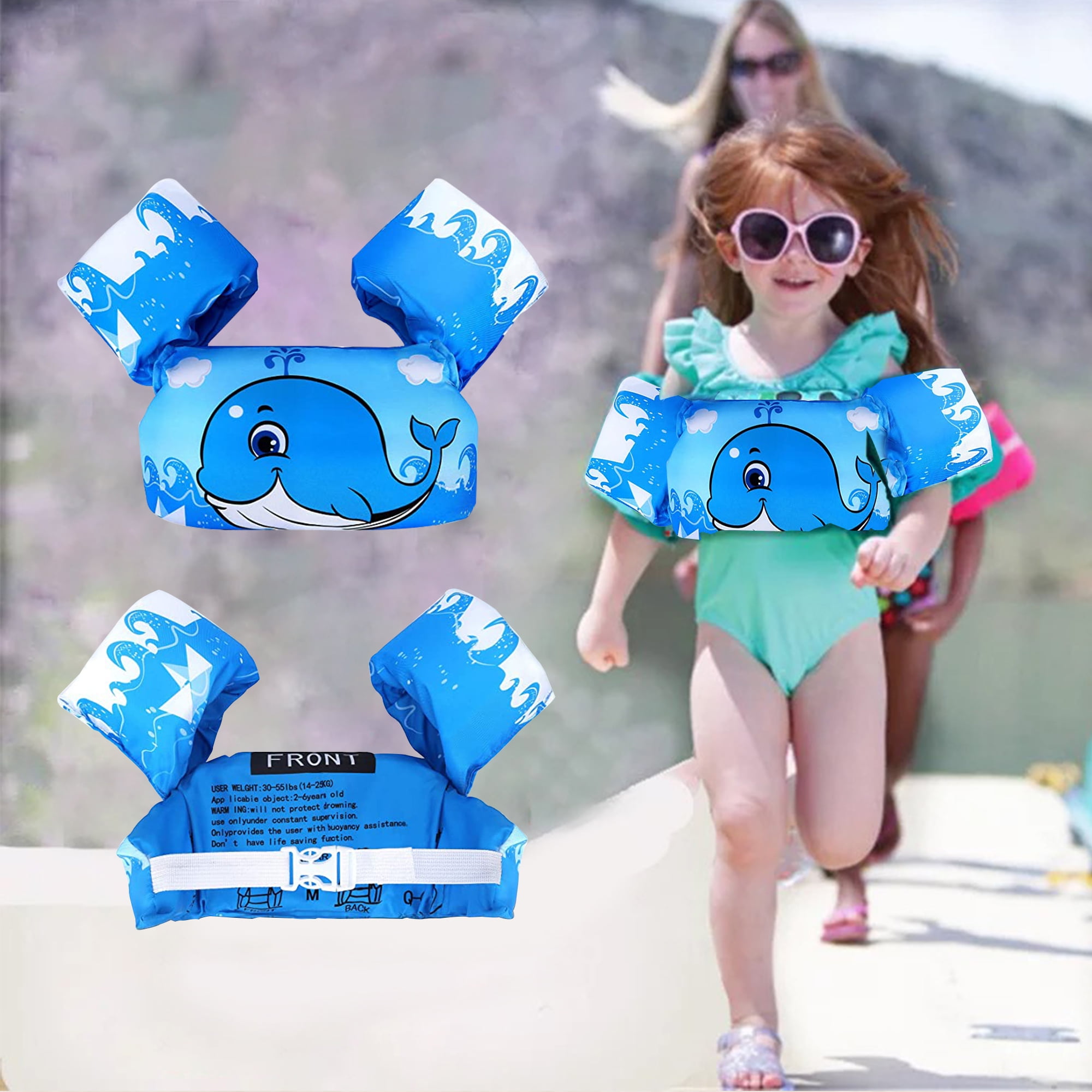 Kids Swim Vest,Toddler Swim Vest, Kids Life Jacket, Life Vest for Girls