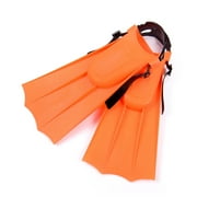 Kids Swimming Fins, Kids Diving Short Flippers PVC Adjustable Swimming Training Fins, Lightweight Scuba Flippers for Kids
