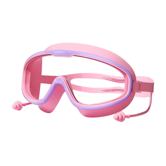 Kids Swimming Goggles for 3-16 Children Swim Goggles Water and Frogs Resistant Wide View Swimming Goggles With Earplugs