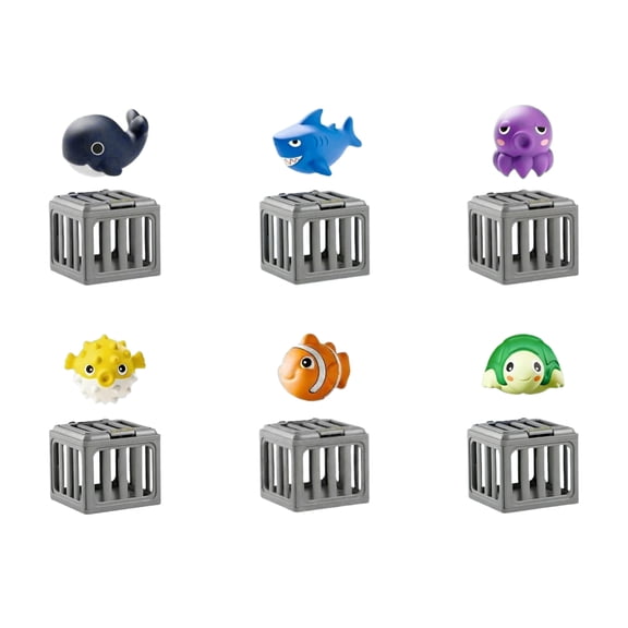 Kids Swimming Toys Pool Games - Floating and Sinking Animal Diving Set | Waterproof ABS and Girls Backyard Pool Beach Lake River Bath Fun Birthday Present (6PCS)