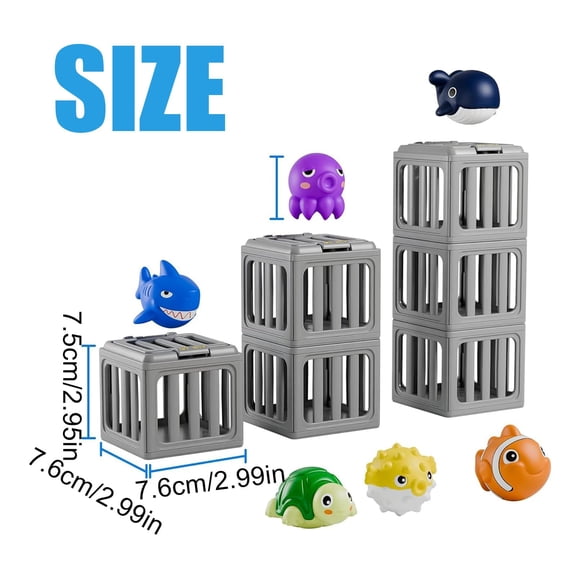 Kids Swimming Toys Pool Games, Floating and Sinking Animal Diving Set | Waterproof Abs and Girls Backyard Pool Beach Lake River Bath Fun Birthday Present (1Pcs)