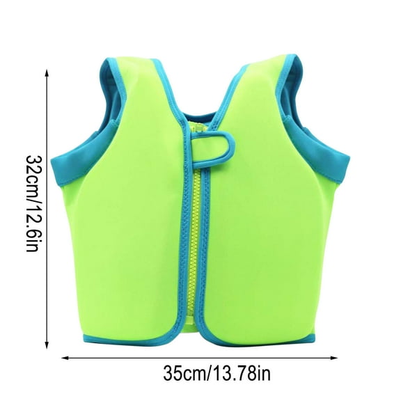 Kids Swimming Vest, Neoprene Swim Vest, Flotation Aid with Zipper Ideal for Boys Girls Water Sport