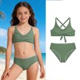 thumbnail image 1 of Kids Swimsuit For Girls Swimsuit With Shorts 2 Piece Set Teen Girl Bathing Suits Girl Bathing Suits Size 7-8 Years, 1 of 5