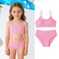 thumbnail image 1 of Kids Swimsuit Swimsuit With Shorts Two Piece Cute Bathing Suits Size 7-8 Years Girls Swimsuit, 1 of 8
