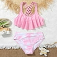 thumbnail image 1 of Kids Swimsuits Girls Swimsuit with Shorts Two Piece Bikini Sets Girls Bikini Swimsuit for Teen Girls, 1 of 5