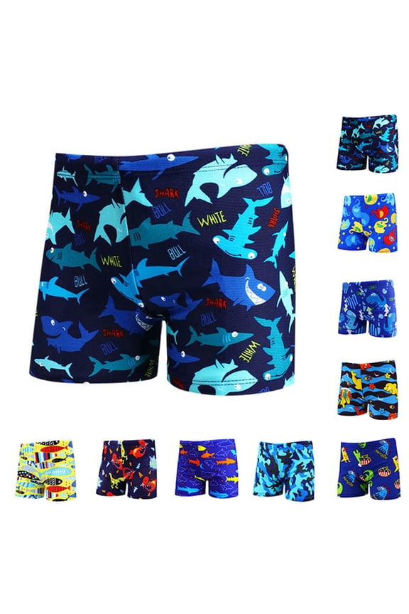 Kids Swimsuits Vacation Wear Boys Plus Size Elastic Waist Swim Trunks Lightweight Breathable Bathing Suit for Kids Spa Trips and Summer Beach Vacation Outings Sky Blue XXL