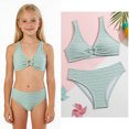 thumbnail image 1 of Kids Swimsuits for Girls Quick Dry Two Piece Swim Suits with Chest Pad Bathing Suit Girls Size 8 Years, 1 of 6