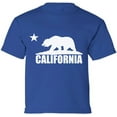 thumbnail image 1 of Kids T-Shirt California Bear White Graphic Tee - XS S M L XL Tees - American State California Short Sleeve Youth Cali Tshirt Boys Girls, 1 of 2