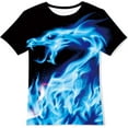 thumbnail image 1 of Kids T-Shirt Clothes for Boys T Shirt 3D Graphic Print Crew Neck Short Sleeve Tops Tee Summer Shirts 6-14 Years, 1 of 7