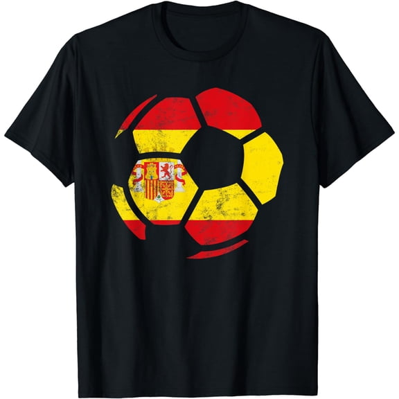 Spain Soccer Shirt Spanish Football Flag Men Women Kids Gift