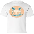 thumbnail image 1 of Kids T-Shirt Summer Vibes Beach Palms Graphic Tee - XS S M L XL Tees - Vacation Short Sleeve Youth Tshirt Boys Girls, 1 of 2