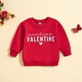 thumbnail image 1 of Kids T-Shirt Valentine'S Day Clothes For Toddler Baby Boys Girls Valentine'S Day Letter Print Long Sleeve Tops Kids Clothes Red 2-3 Years, 1 of 8
