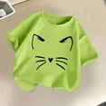 thumbnail image 1 of Kids T Shirts Boys Girls Trendy Funny Short Sleeve Round Neck Tshirts Teenage Boys Baggy Casual Jogging Athletic Comfy Cute Cartoon Children Tops Mint Green 7-8 Years, 1 of 7