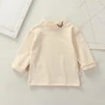 thumbnail image 1 of Kids T Shirts For Solid color Long Sleeve T Shirts Crewneck Cottom Boy Shirt Girl Tops Beige 7-8 Years Cute&nbsp;Boy Girl&nbsp;Clothing, 1 of 4